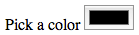 Screenshot des Farbeingabefeldes auf Chrome für macOS